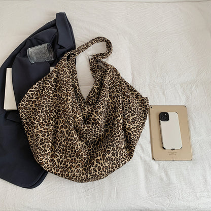 Leopard Polyester Tote Bag-Teresa&#39;s Fashionista LLC