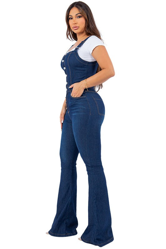 DENIM SEXY DENIM JUMPSUIT-Teresa&#39;s Fashionista LLC