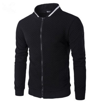 Stand Neck Men Jacket-Teresa&#39;s Fashionista LLC