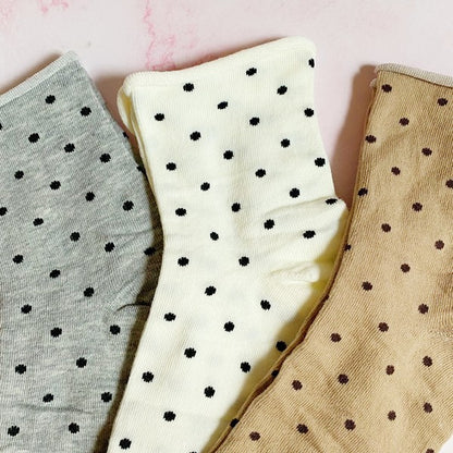 Precious Polka Dot Socks Set Of 3 Pairs-Teresa&#39;s Fashionista LLC