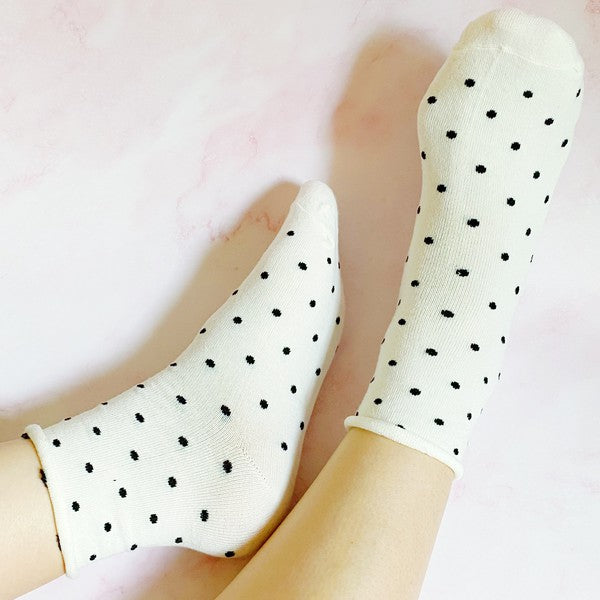 Precious Polka Dot Socks Set Of 3 Pairs-Teresa&#39;s Fashionista LLC