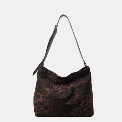 Leopard Adjustable Strap Tote Bag-Teresa&#39;s Fashionista LLC