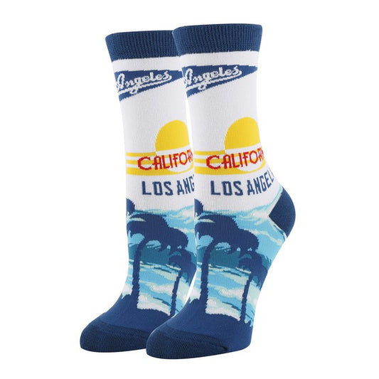 Los Angeles - Women's Funny crew socks-Teresa&#39;s Fashionista LLC