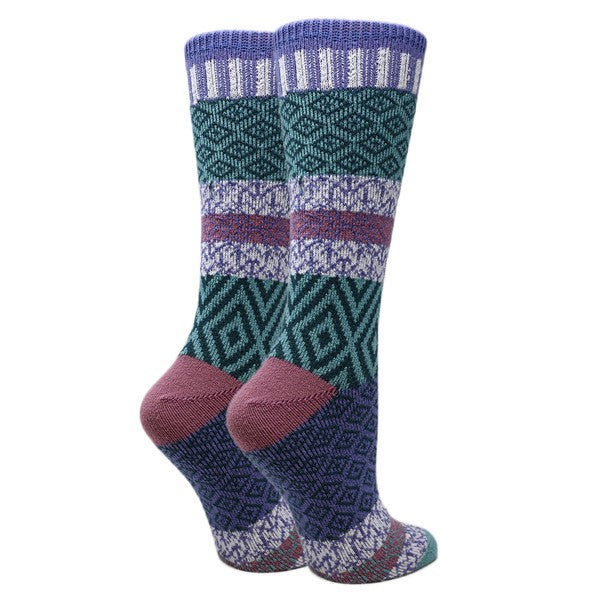 Sophia - Women's Fuzzy Crew Socks-Teresa&#39;s Fashionista LLC