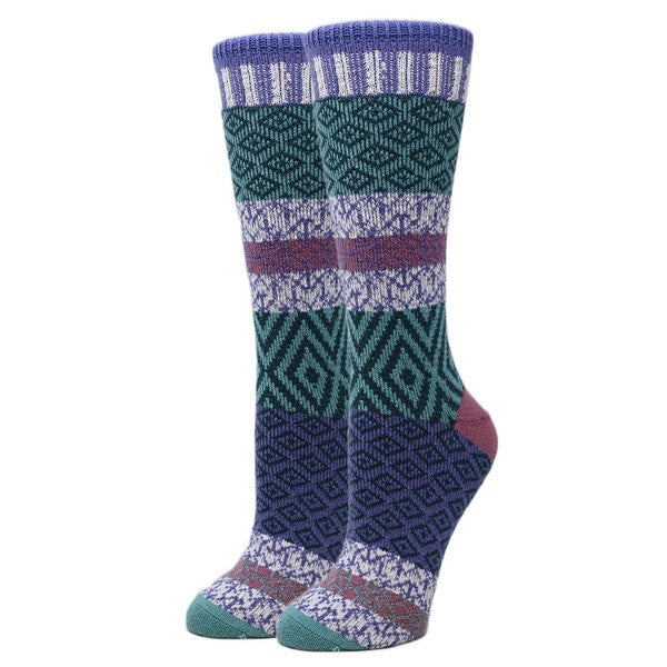 Sophia - Women's Fuzzy Crew Socks-Teresa&#39;s Fashionista LLC