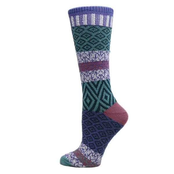 Sophia - Women's Fuzzy Crew Socks-Teresa&#39;s Fashionista LLC