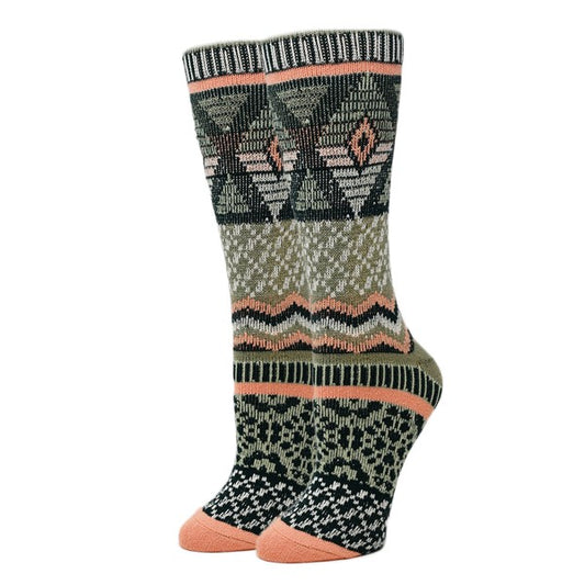 Emma - Women's fuzzy crew socks-Teresa&#39;s Fashionista LLC