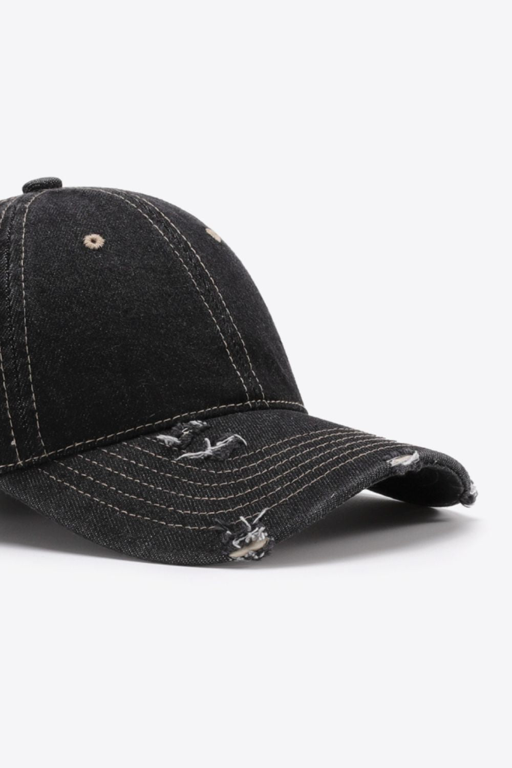 Distressed Adjustable Baseball Cap-Teresa&#39;s Fashionista LLC