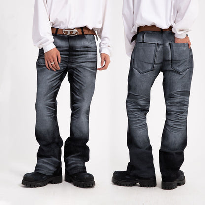 Men's High-waist Gradient Casual Jeans-Teresa&#39;s Fashionista LLC