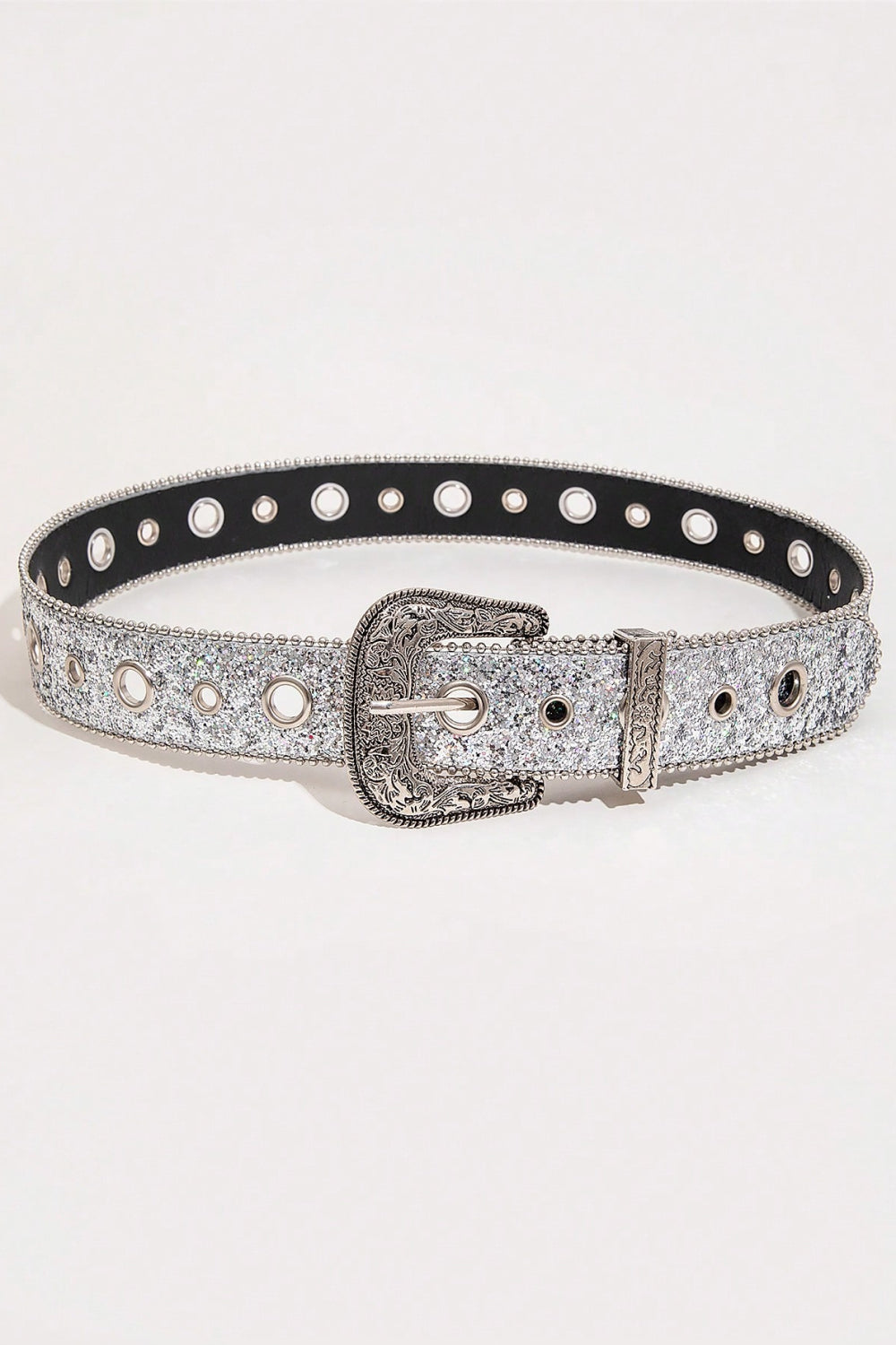 Grommet PU Leather Belt-Teresa&#39;s Fashionista LLC