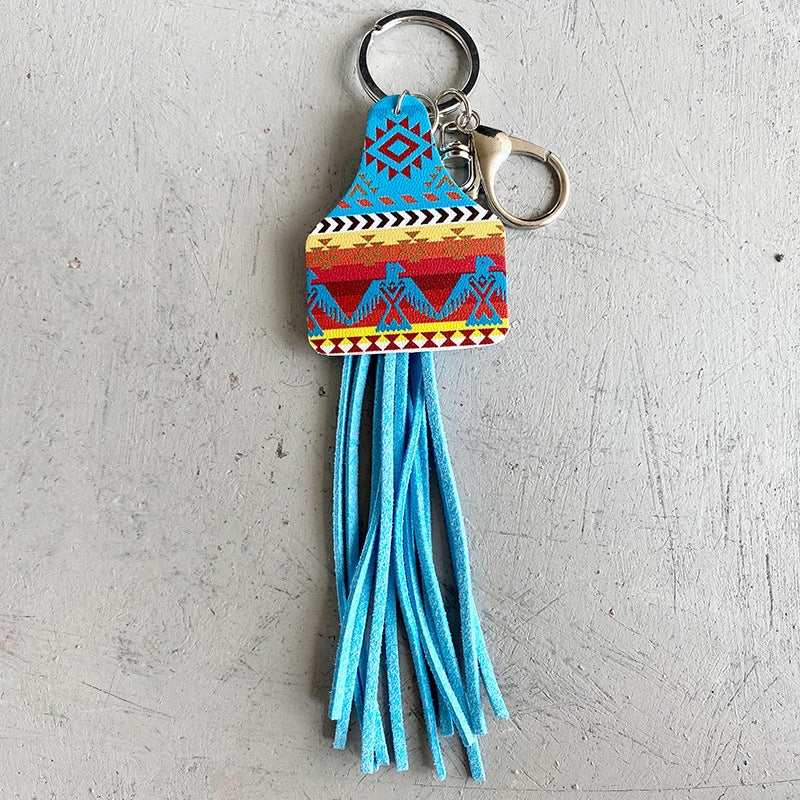 Chimney Shape Fringe Detail Key Chain-Teresa&#39;s Fashionista LLC