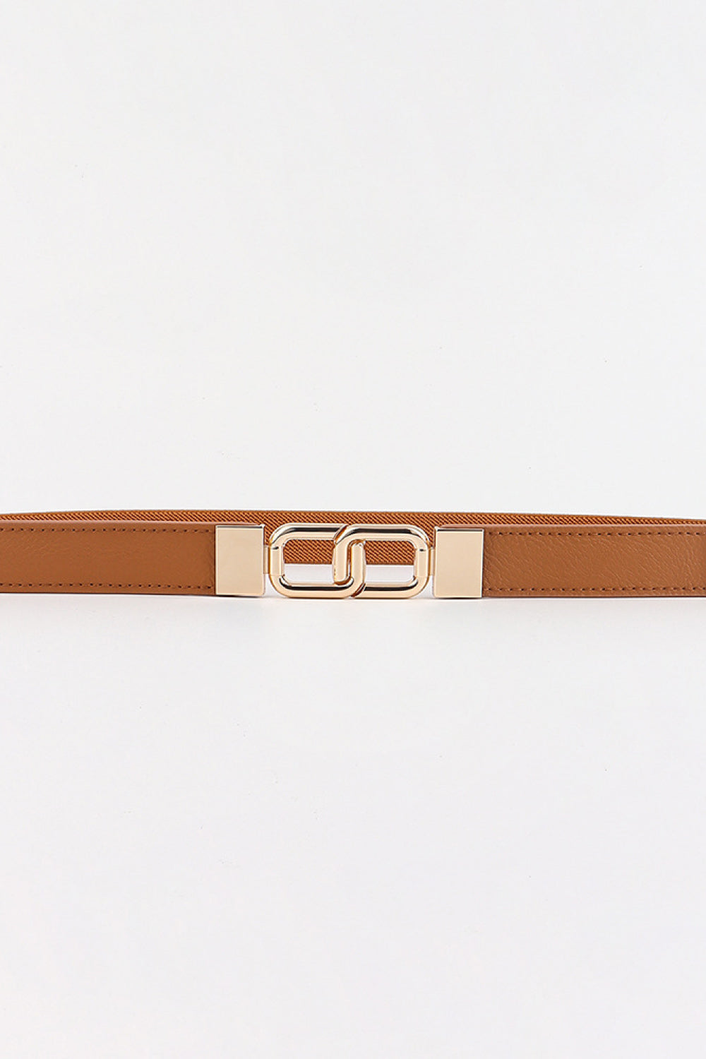 Geometric Double Buckle Elastic Belt-Teresa&#39;s Fashionista LLC