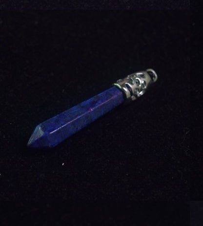 Natural Crystal Hexagonal Prism Bullet Pendant-Teresa&#39;s Fashionista LLC