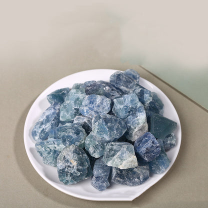 Natural Blue Fluorite Crystal Rough-Teresa&#39;s Fashionista LLC