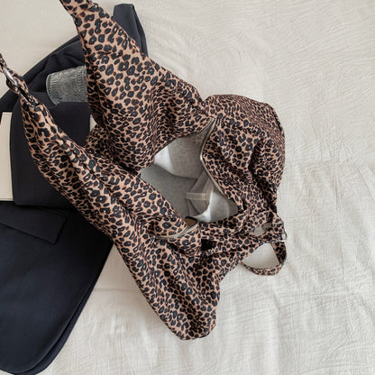 Leopard Polyester Tote Bag-Teresa&#39;s Fashionista LLC