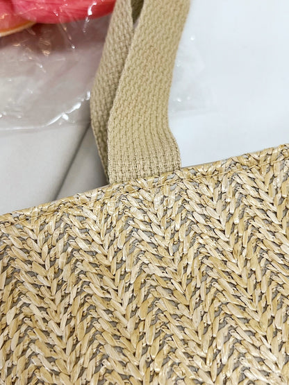 Straw Woven Tote Bag-Teresa&#39;s Fashionista LLC