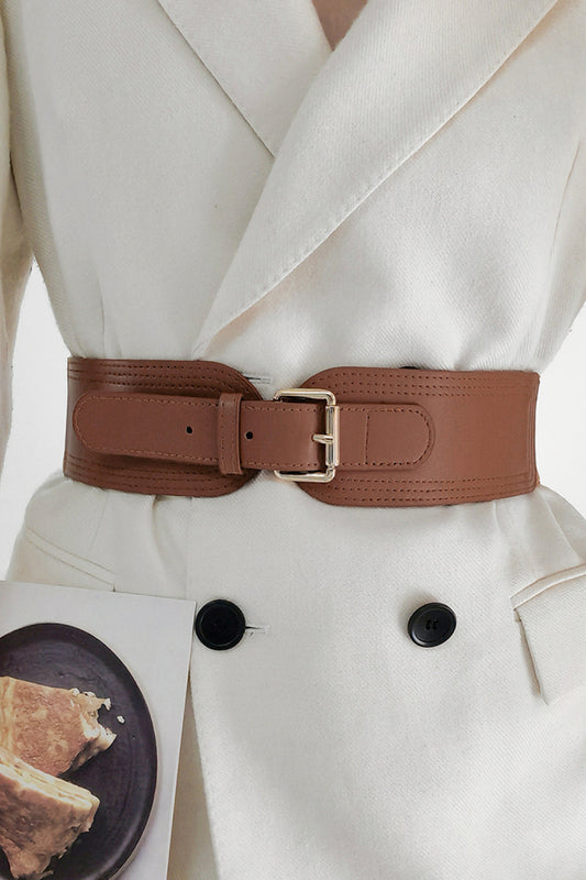 Elastic Wide PU Belt-Teresa&#39;s Fashionista LLC