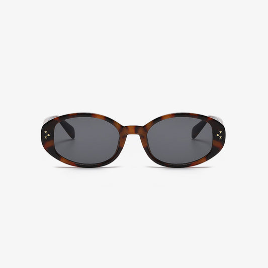 Polycarbonate Frame Oval Sunglasses-Teresa&#39;s Fashionista LLC