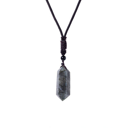 Raw Crystal Energy Stone Jewelry Pendant Necklace-Teresa&#39;s Fashionista LLC