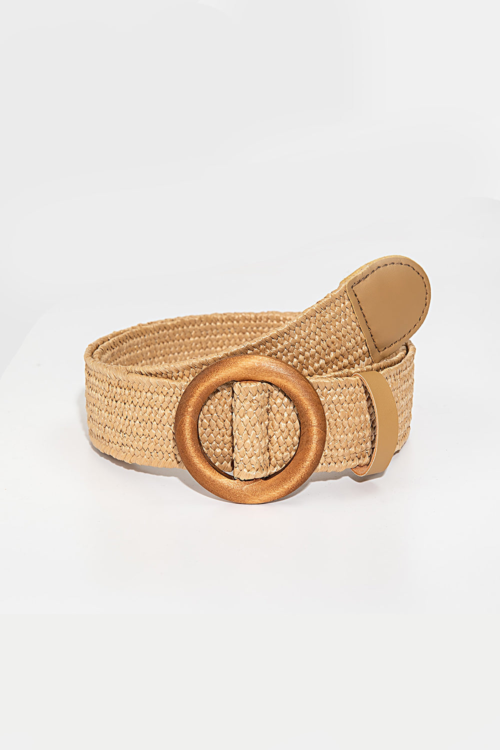 Polypropylene Woven Round Buckle Belt-Teresa&#39;s Fashionista LLC