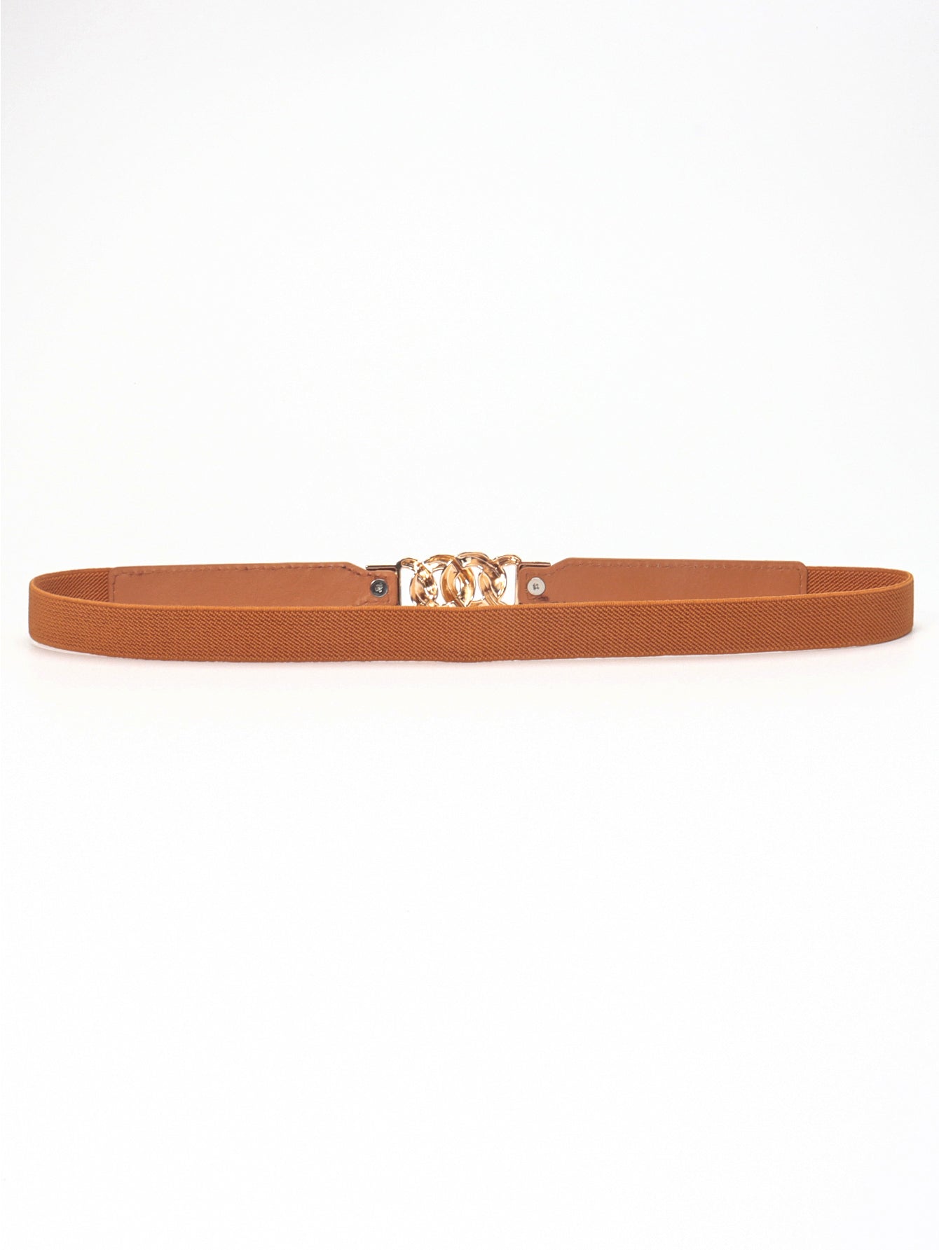 Zinc Alloy Buckle Elastic PU Belt-Teresa&#39;s Fashionista LLC