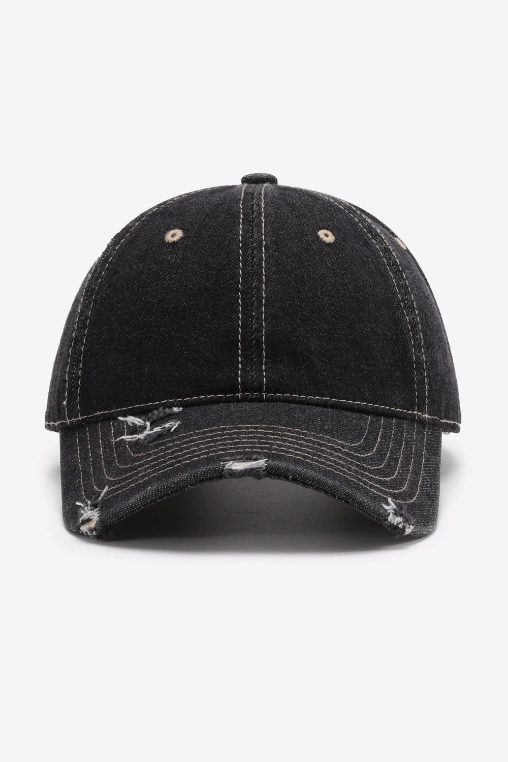 Distressed Adjustable Baseball Cap-Teresa&#39;s Fashionista LLC