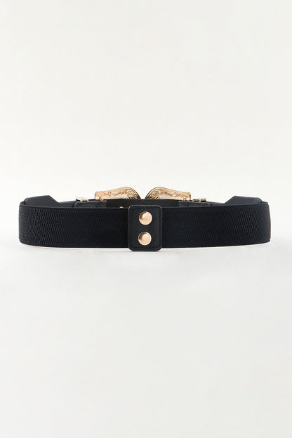 Symmetrical Zinc Alloy Buckle PU Leather Belt-Teresa&#39;s Fashionista LLC