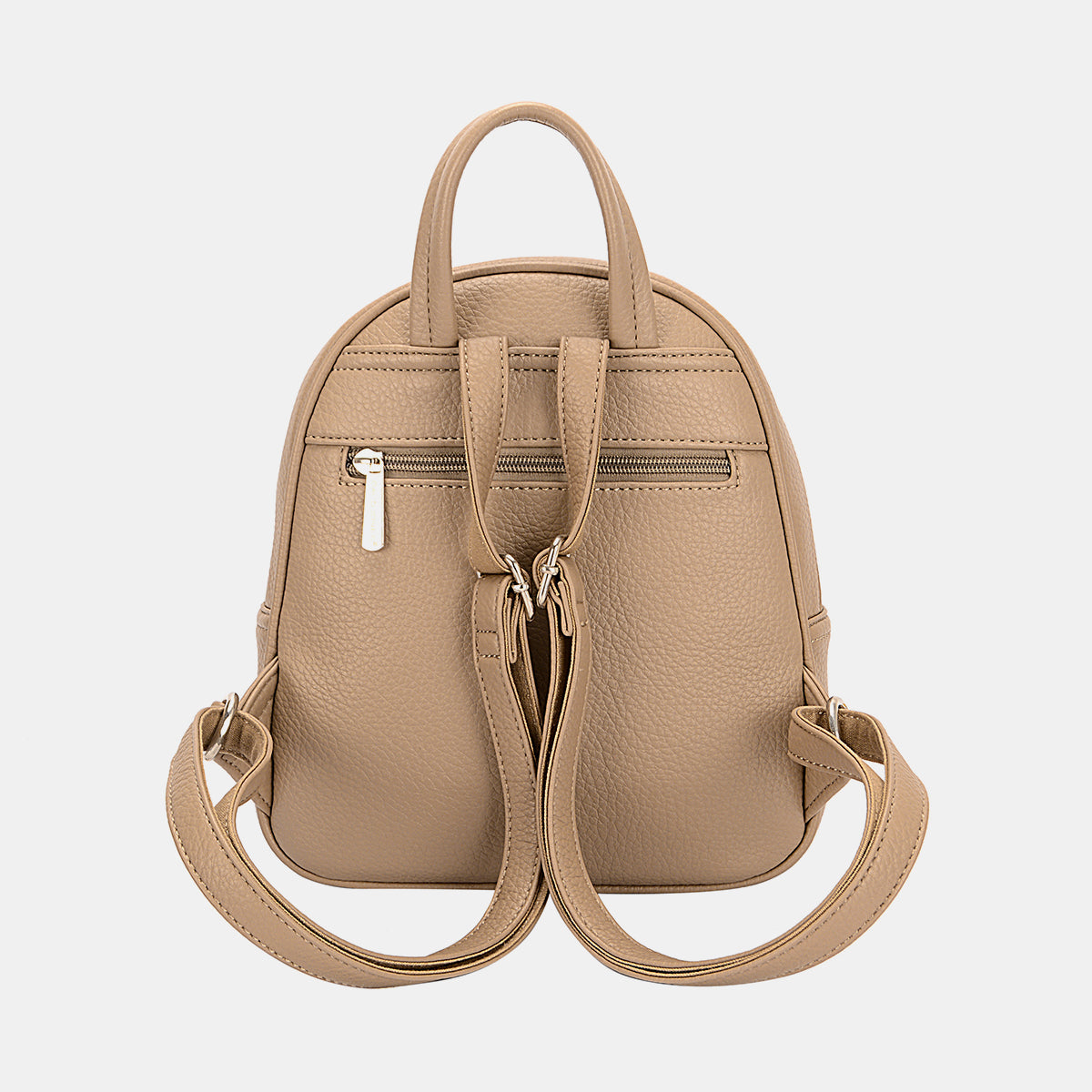 David Jones PU Leather Backpack Bag-Teresa&#39;s Fashionista LLC