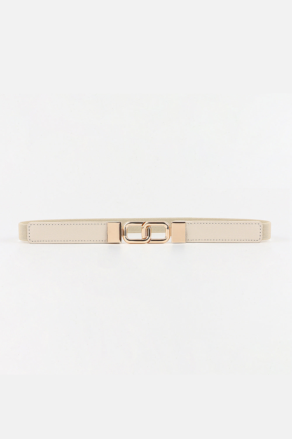 Geometric Double Buckle Elastic Belt-Teresa&#39;s Fashionista LLC