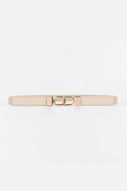 Geometric Double Buckle Elastic Belt-Teresa&#39;s Fashionista LLC