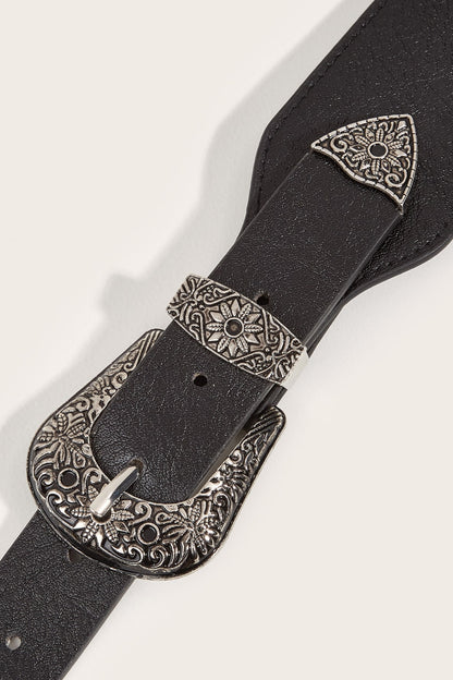 Double Buckle PU Leather Belt-Teresa&#39;s Fashionista LLC