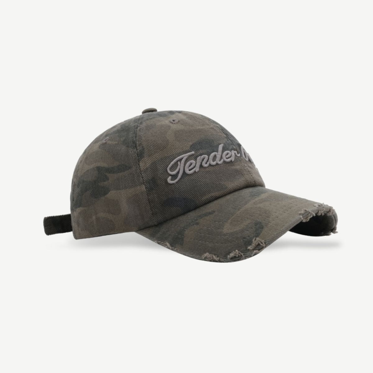 Letter Graphic Camouflage Cotton Hat-Teresa&#39;s Fashionista LLC