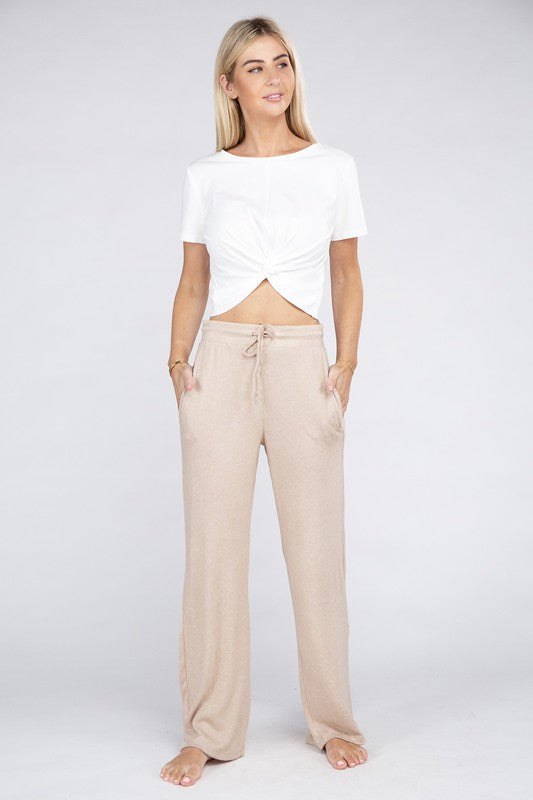 Cozy Terry Lounge Pants-Teresa&#39;s Fashionista LLC