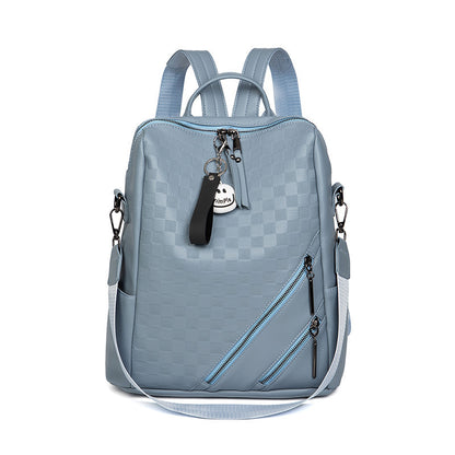 Fashion Checkerboard Backpack Casual Shoulder Bag All-match Shopping Travel Bags For Women-Teresa&#39;s Fashionista LLC