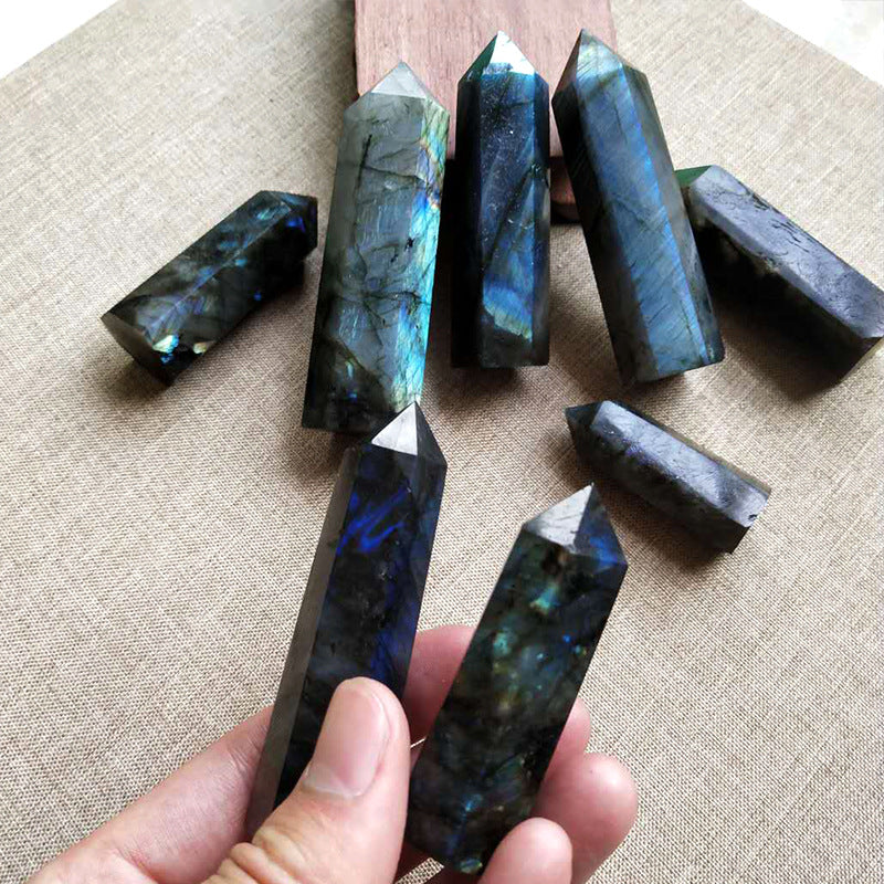 Natural Crystal Rough Polished Elongated Stone Pillar-Teresa&#39;s Fashionista LLC