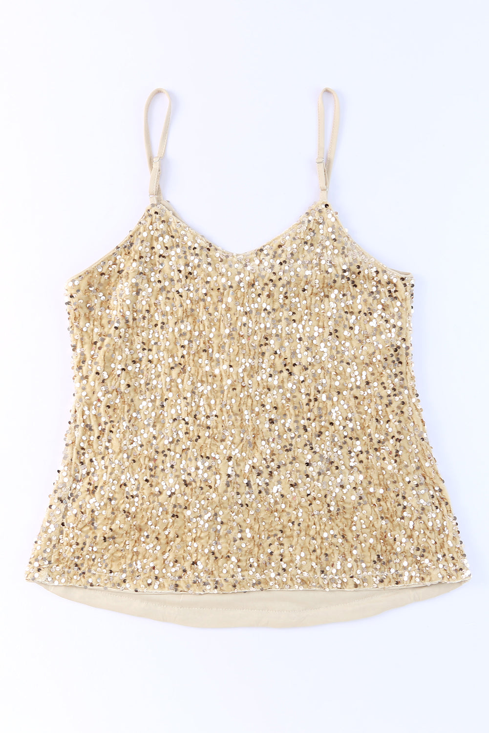 Sequin V-Neck Cami-Teresa&#39;s Fashionista LLC