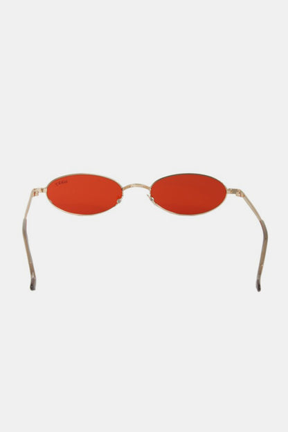 Nicole Lee USA Metal Frame Finley Oval Sunglasses-Teresa&#39;s Fashionista LLC