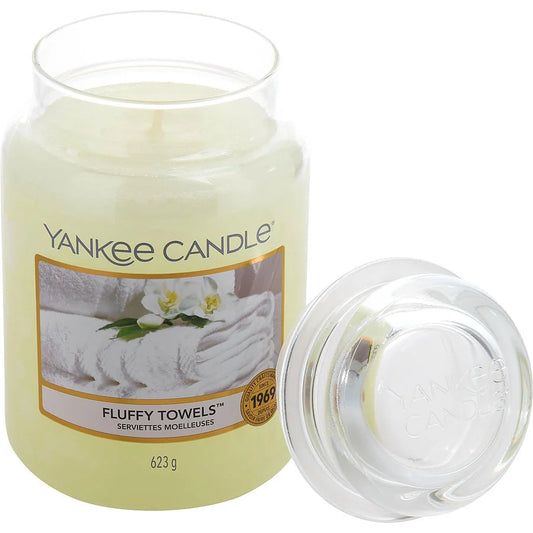 FLUFFY TOWELS SCENTED LARGE JAR 22 OZ by Yankee Candle