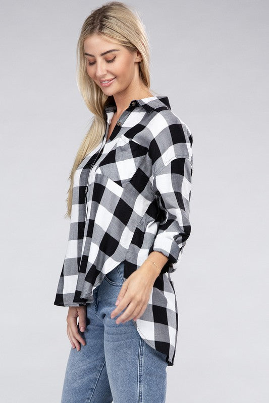 Classic Plaid Flannel Shirt-Teresa&#39;s Fashionista LLC