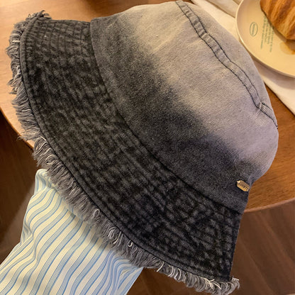 Raw Hem Cotton Hat-Teresa&#39;s Fashionista LLC