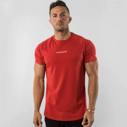 Men Fitted Gym T-Shirt-Teresa&#39;s Fashionista LLC