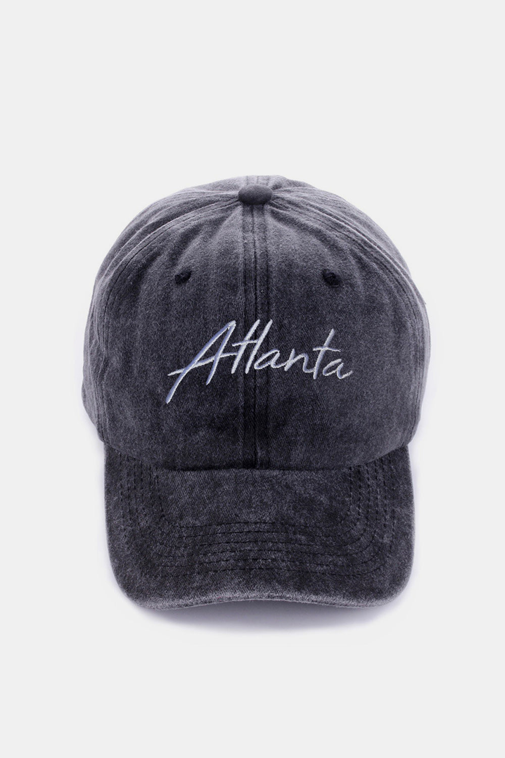 Zenana Washed ATLANTA Embroidered Baseball Cap-Teresa&#39;s Fashionista LLC