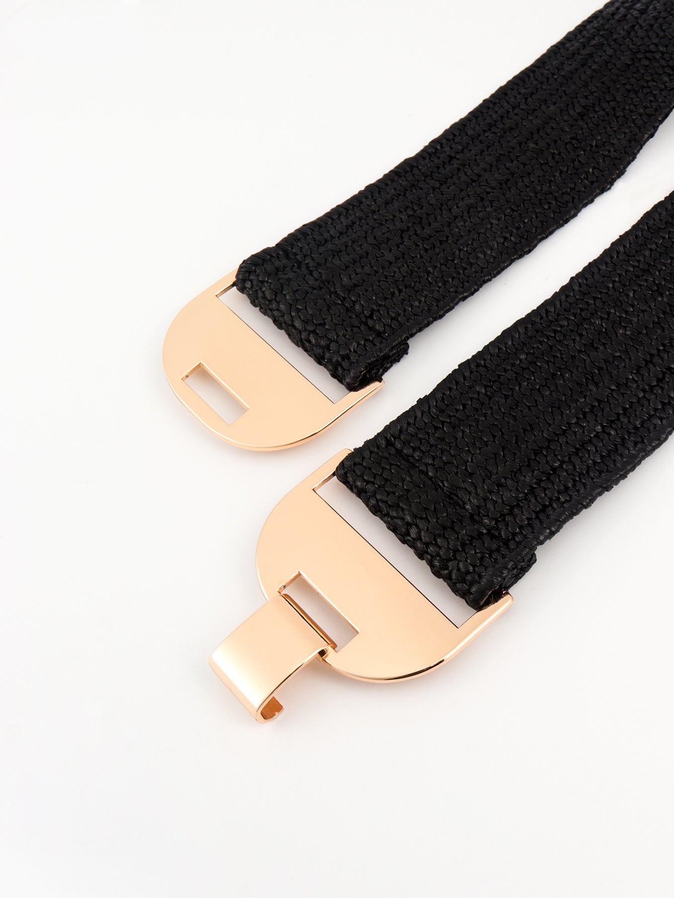 Alloy Buckle Elastic Belt-Teresa&#39;s Fashionista LLC