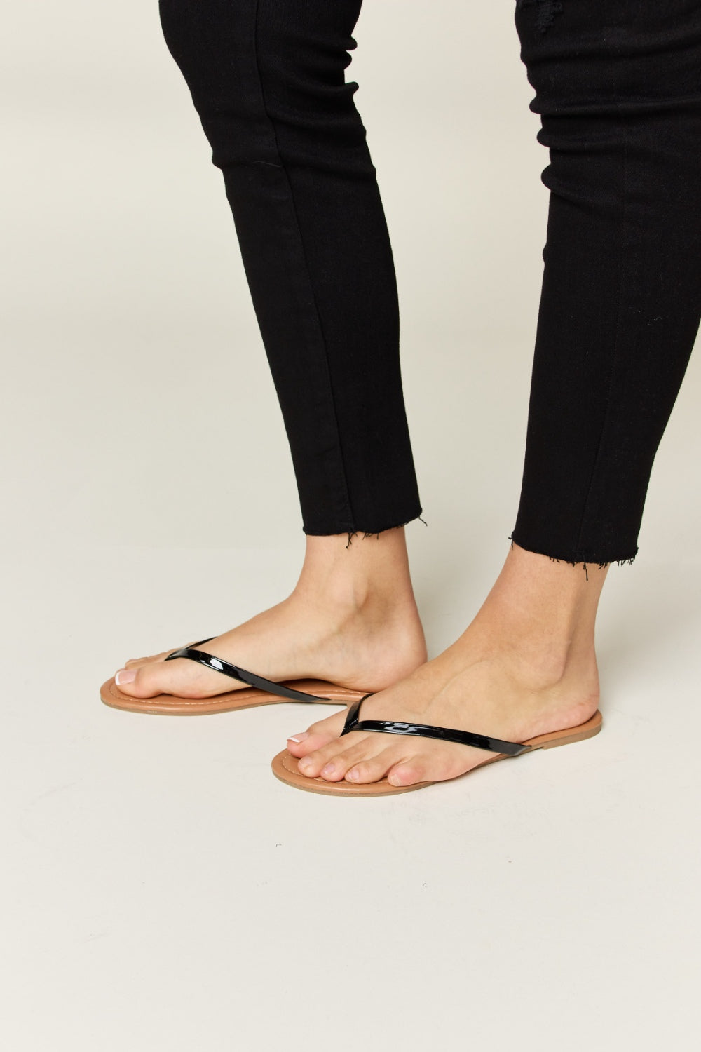 WILD DIVA PU Leather Open Toe Sandals-Teresa&#39;s Fashionista LLC