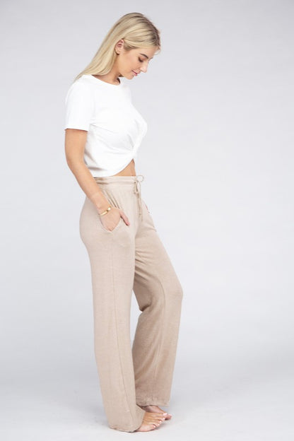 Cozy Terry Lounge Pants-Teresa&#39;s Fashionista LLC