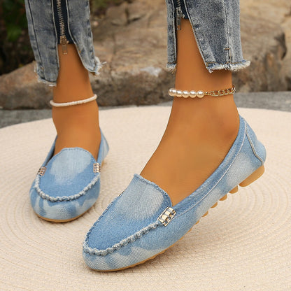 Round Toe Flat Loafers-Teresa&#39;s Fashionista LLC