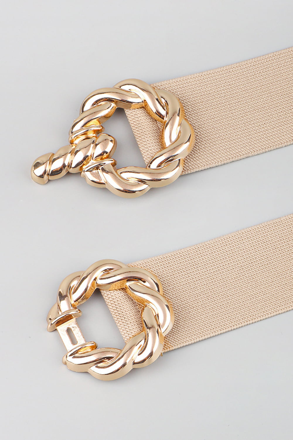 Zinc Alloy Buckle Elastic Belt-Teresa&#39;s Fashionista LLC