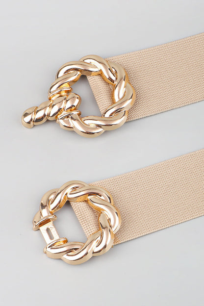 Zinc Alloy Buckle Elastic Belt-Teresa&#39;s Fashionista LLC