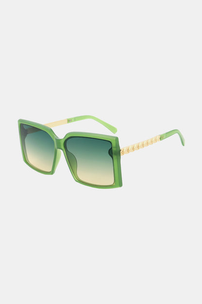 Polycarbonate Frame Square Sunglasses-Teresa&#39;s Fashionista LLC