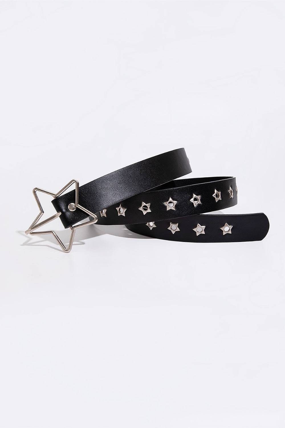 PU Leather Star Shape Buckle Belt-Teresa&#39;s Fashionista LLC